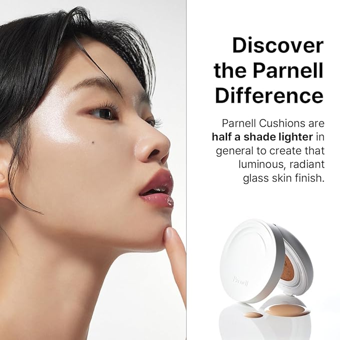 Parnell Cicamanu Serum Cushion 51N Hot Fudge 0.52 fl oz | Hydrating Serum Foundation for Soothing, Pore Blurring & Radiant Glass Skin | Lightweight Korean Cushion for Sensitive Skin | K-Beauty