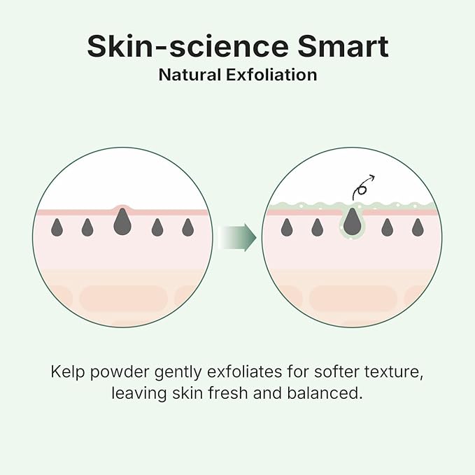 pH Balanced Gel Cleanser, Hydrating Korean Foaming Face Wash with Algae11 & Kelp Powder, Gentle Deep Cleanser for Oily or Sensitive Skin, Non-Comedogenic K-Beauty, 100ml / 3.38 fl.oz.
