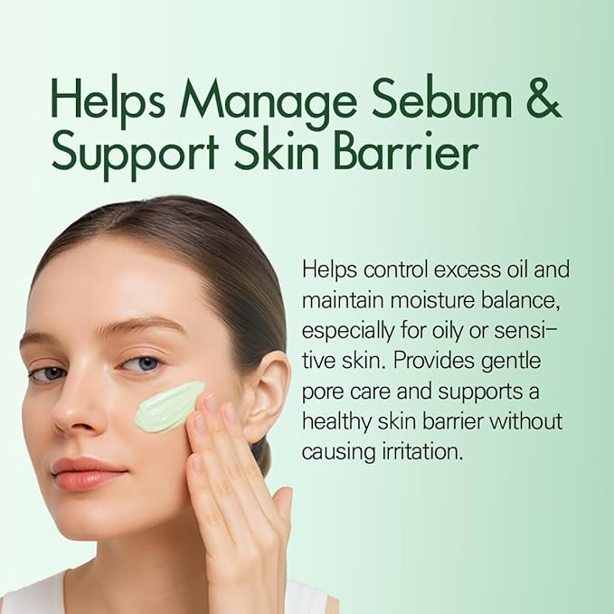 Cicapine Calming & Pore Repair Balancing Gel Cream 1.69 fl oz / 50ml, Cica Soothing Gel Cream for Sensitive & Acne-Prone Skin, Pore Minimizing & Tightening Moisturizer Vegan K-Beauty Skincare