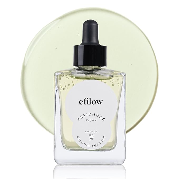 Artichoke Biome Calming Facial Ampoule, Redness-Relief Serum for Sensitive Skin, Soothing Face Hydrator with Artichoke Leaf & Centella Asiatica, Vegan K-Beauty, 1.69 fl oz (50 ml)