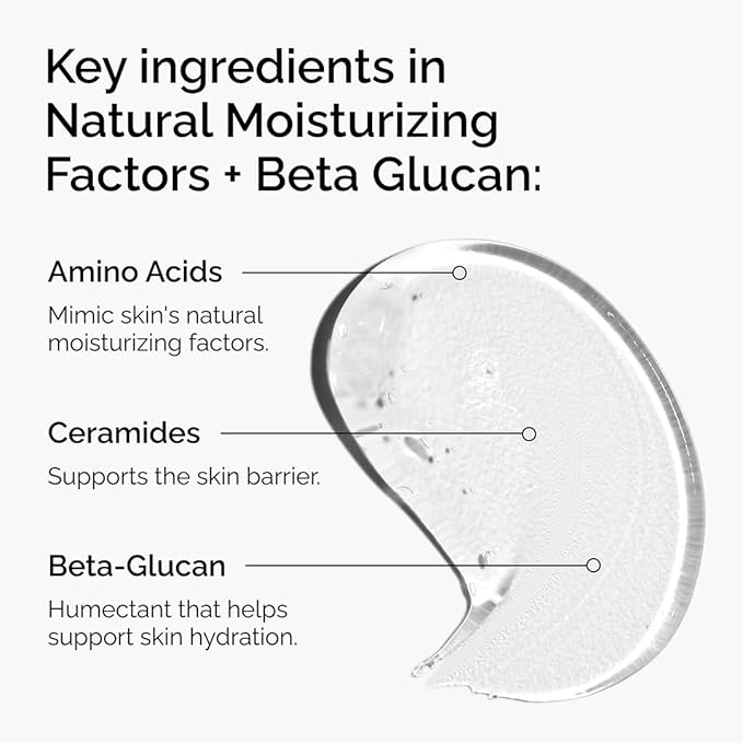 The Ordinary Natural Moisturizing Factors + Beta Glucan,Lightweight Gel Moisturizer for All-Day Hydration,3.4 Fl Oz,(Pack of 2)