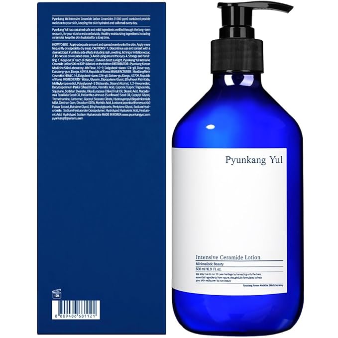 Pyunkang Yul PKY Intensive Ceramide Body Lotion, Non-Greasy, Minimal Ingredients, Zero-Irritation, Korean Skincare (500ml, 16.9 Fl.Oz)