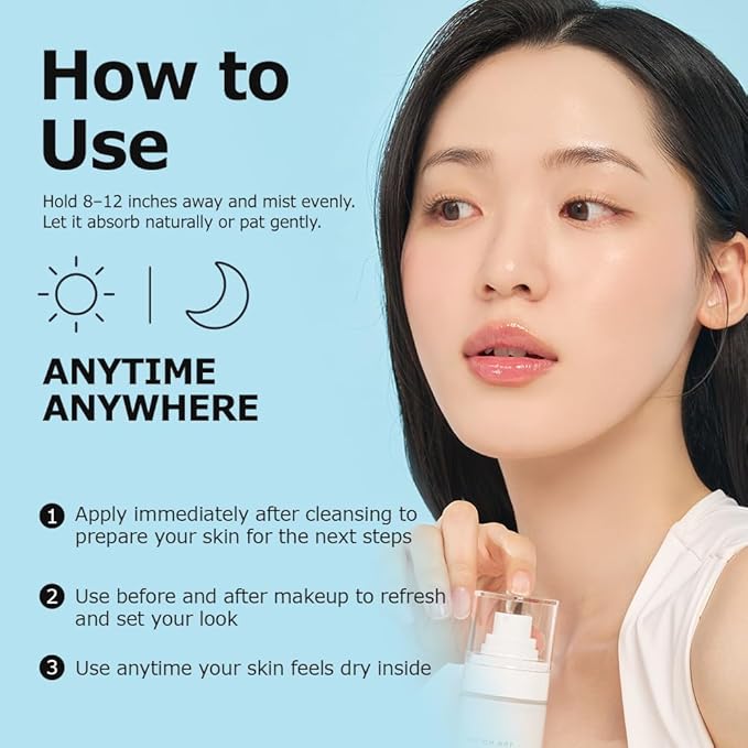 Cicaide Cream Mist 3.38 fl. oz | Korean Hydrating & Soothing for Stressed Skin | Makeup Prep & Setting Spray | 24-Hour Moisture Boost | K-Beauty Makeup Artist Pick