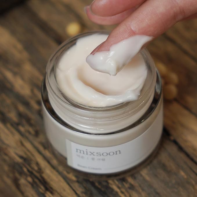 mixsoon Bean Cream-Deep Moisturizer Face Cream, Hydrating and Smoothing for Face, Fermented Soybean Extract, Lightweight Non-Sticky Finish 50ml / 1.69 fl.oz. Korean Glass Skin Care