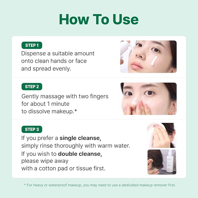 MAKE P:REM Safe Me. Relief Moisture Cleansing Milk, Hydrating Gentle Face Wash for Sensitive Skin with Soy Protein, Korean Milky Cleanser, Korean Skin Care, 16.90 fl.oz (500ml)