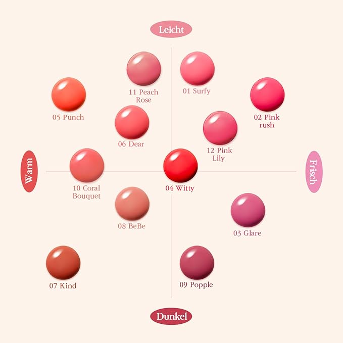 COSNORI Flow Wave Lip Tint - Vegan Glassy Lip Gloss, Lightweight & Long-lasting, Plant-derived Oil Moisturizer, K-Beauty (01 SURFY)