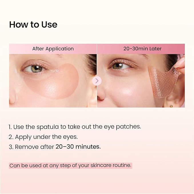 BIODANCE Collagen Peptide Eye Patches, Anti Wrinkle Patches for Face & Smile Line Patches, Under Eye Mask for Fine Lines, Eye Bags & Wrinkles, Korean Skin Care (60 Count)