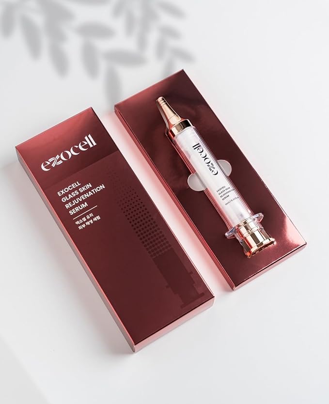 EXOCELL Glass Skin Rejuvenation Serum for Radiant, Youthful Glow – 10 ml (0.33 fl oz) | Korean Skincare with Ginseng Callus Culture, Hyaluronic Acid & Ceramides