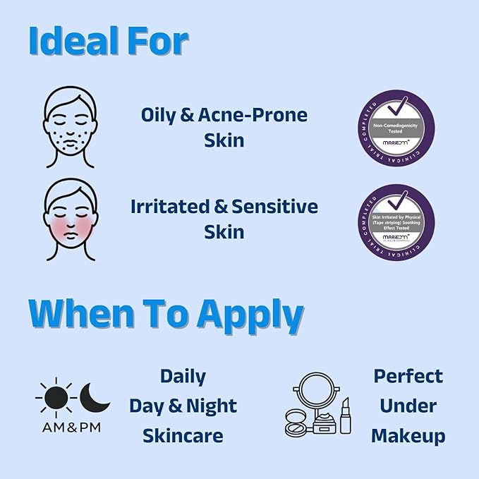 ACNIOME Pore-Care Gel Moisturizer, Lightweight Oil-Free Daily Hydration for Oily & Sensitive Skin, With Salicylic Acid & Hyaluronic Acid, Non-Sticky, Perfect Under Makeup, 1.69 fl oz
