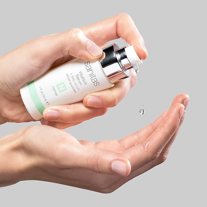 Sanitas Skincare VitaRich Serum, Hydrating, Reparative Serum, Multivitamin Blend, Vegan Squalane, 1 Ounce