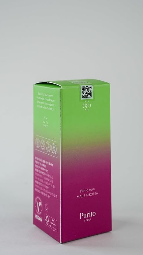 PURITO SEOUL Timeless Bloom Bakuchiol Serum, Korean Jeju Hydrangea, for Sensitive Skin, Ampoule, Fine Line Reduction, Anti Aging Facial Serum for face, K-Beauty, 30ml 1fl.oz