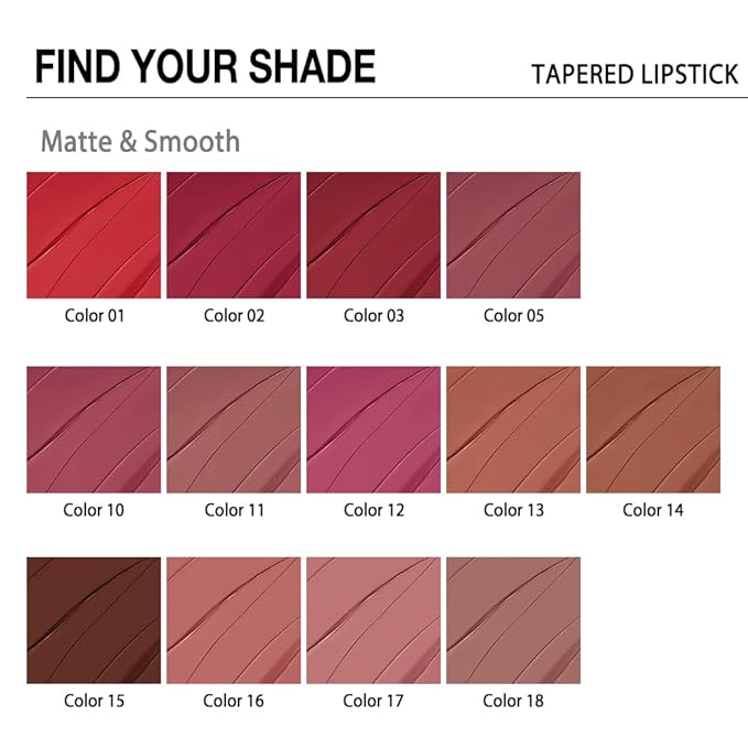 evpct 3Pcs Mauve Red Dusty Rose Gradient Matte Lipstick Lip Liner Crayon Combo Pencil Set for Women Long Lasting Waterproof, Cream Lip Liner and Lipstick Combo Makeup，Flawless Gradual Ombre Effect