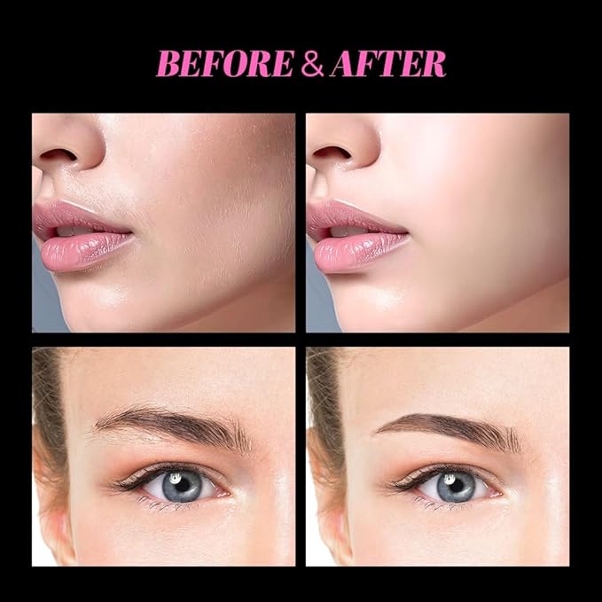 Gorilla Technique Eyebrow & Facial Trimmer for Women, Painless 2 in 1 Eyebrow Razor & Facial Hair Remover for Upper Lip, Chin & Peach Fuzz for Smooth Skin, K-Beauty Inspired Korean Skin Care