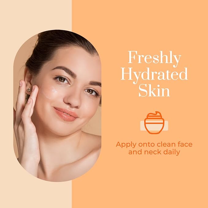 Clear Beauty Vitamin C & Collagen Face Moisturizer - Hydrating Anti Aging Day Cream For Dry Skin & Uneven Tone - Firms & Revitalizes - Dermatologist Tested, Korean Skin Care, Clean Beauty - Duo Pack