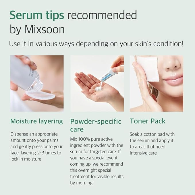 mixsoon Glacier Water Hyaluronic Acid Serum - Deep Hydration and Cooling for Face, Hydration Booster, Refreshing Lightweight Texture 30ml / 1.01 fl.oz. Korean Glass Skin Care