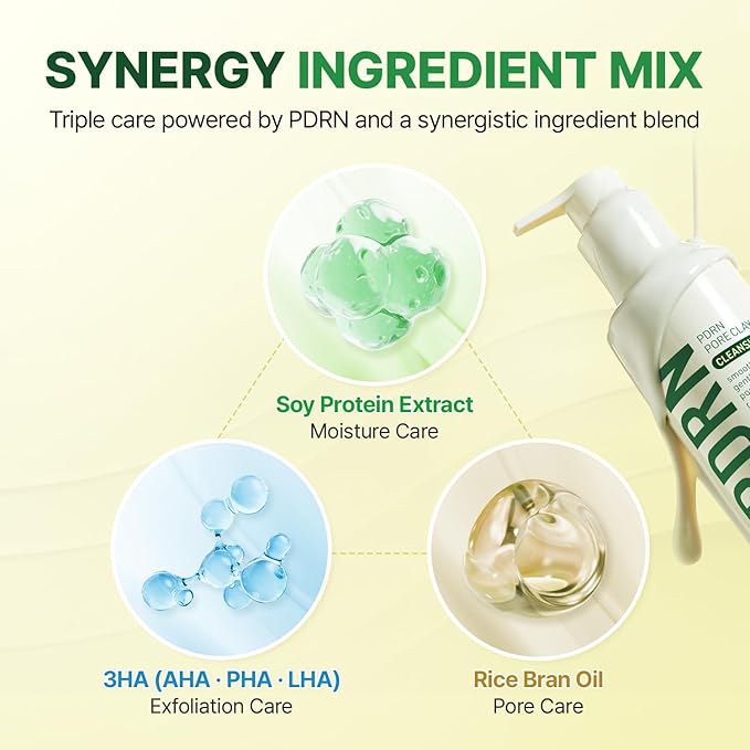 MAKE P:REM PDRN Pore Clay Cleansing Milk, Hydrating Gentle Face Wash for Sensitive Skin, Korean Face Wash, Milky Cleanser, 6.76 fl.oz. (200ml)
