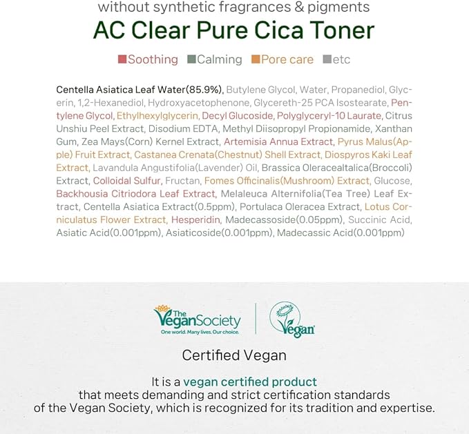 The Plant Base CICA Distillate Toner 195ml | CICA (Centella Asiatica Leaf Water) 85% Facial Pore Calming & Soothing Cooling Toner | 100% Plant Distillate | Korean Skincare, K Beauty, Korean Beauty