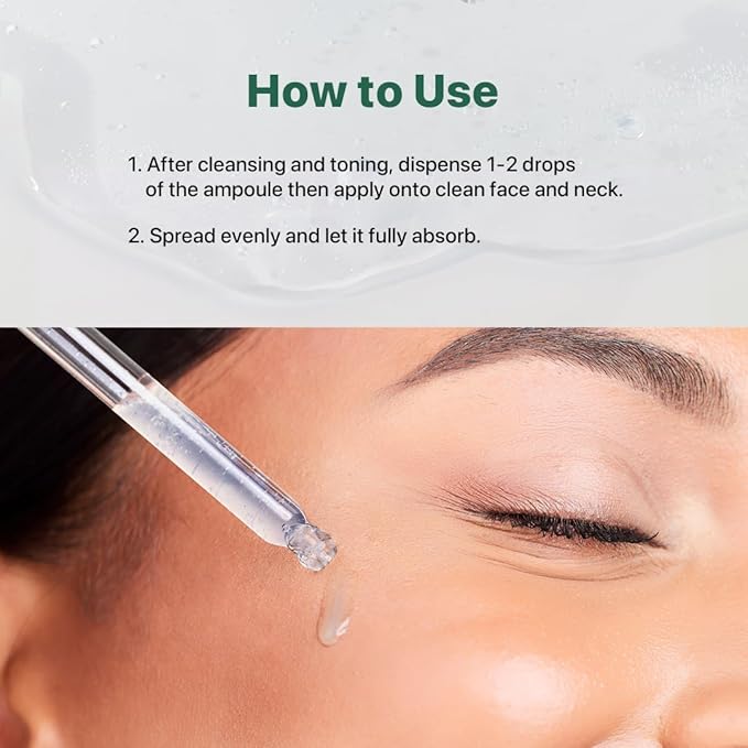 Le Nubele Azulene Cica Ampoule Soothes Acne Prone and Sensitive Skin, Azulene 700ppm, Centella Asiatica, Panthenol, Non-Comedogenic, Reduce Redness, Korean Skin Care, 50ml/1.06 fl.oz.