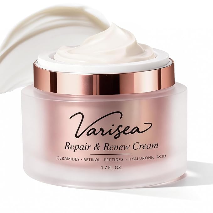 Repair & Renew Cream - Anti-Aging Face Moisturizer with Retinol, Ceramides, Peptides & Hyaluronic Acid - to Firm & Renew Skin for Wrinkles, Dryness & Sensitive Skin (Fragrance-Free)