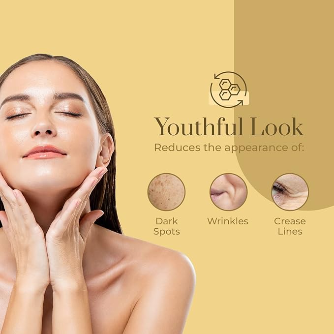 Clear Beauty 24K Gold & Collagen Day Cream Face Moisturizer – Dermatologist Tested, Anti Aging Korean Skin Care – Anti Wrinkle, Firms & Hydrates For Youthful Glow – Vegan, Clean Beauty – 1.69 Fl Oz