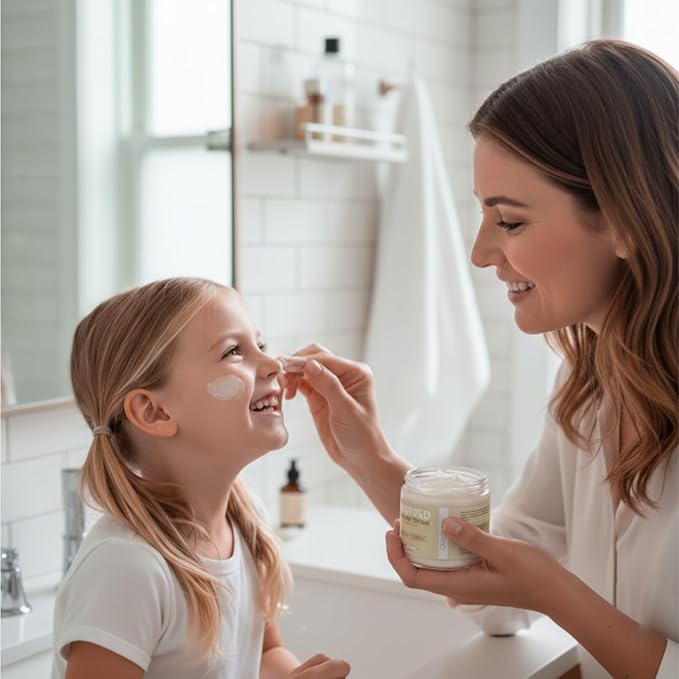 Beef Tallow for Skin, Whipped Beef Tallow Balm for Face & Body with Shea Butter, Grass Fed Beef Tallow for Eczema, Dry Sensitive Skin and Rosacea 4 Oz (Unscented)