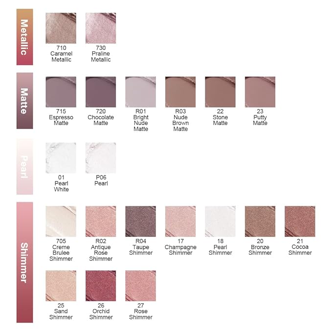 evpct Matte Chocolate Dark Brown Single Cream Eye Shadow Palette Pot Makeup for older Women, Highly Pigmented Monochrome Cream to Powder Eyeshadow Palette Matte Liquid eyeshadow, Natural Waterproof