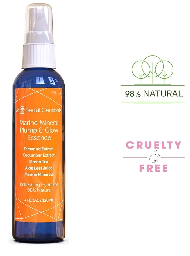 Korean Skincare Set - Contains K Beauty Essence Spray + Snail Mucin Turmeric Face Mask - This Potent Anti Aging Anti Wrinkle Skin Care Set Will Provide You With That Healthy Youthful Glow