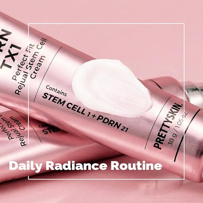 PRETTYSKIN Rose PDRN 21% Facial Moisturizer – Plant-Based Daily Cream for Glass Skin Texture & Moisture Barrier Support – Non-Sticky K-Beauty Skincare with Ceramide NP, Peptides & Niacinamide, 1.05 oz