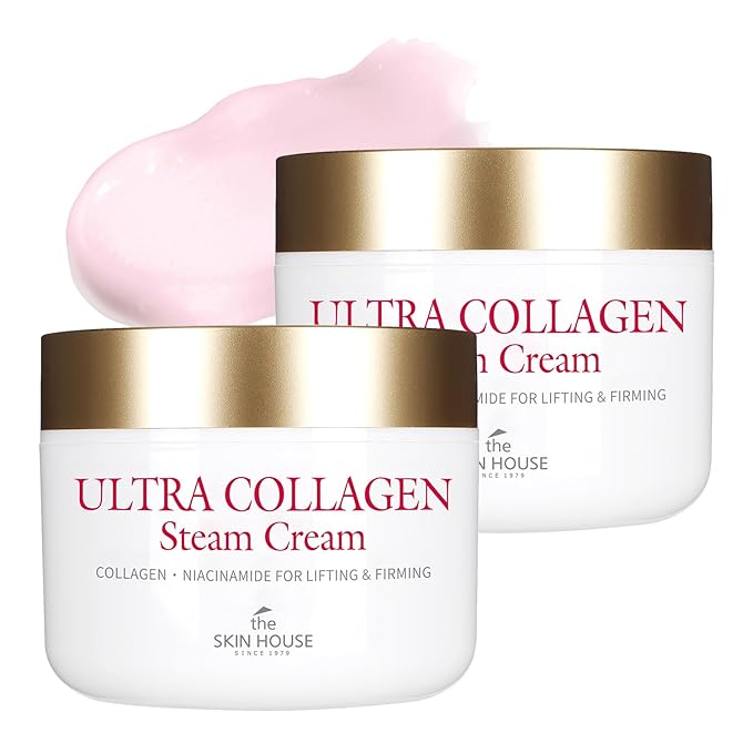 The Skin House Ultra Collagen Steam Cream | Firming Moisturizer with Collagen, Retinol & Niacinamide | Deep Hydration and Wrinkle Care, Korean Skincare Cream[50ml/1.69 fl oz,2 Pack] New Year Gift