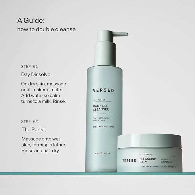 Versed The Purist Daily Antioxidant Gentle Face Cleanser - Daily Gel Cleanser + Moisturizing Face Wash for Sensitive Skin (The Purist - 6 Fl Oz (Pack of 1))