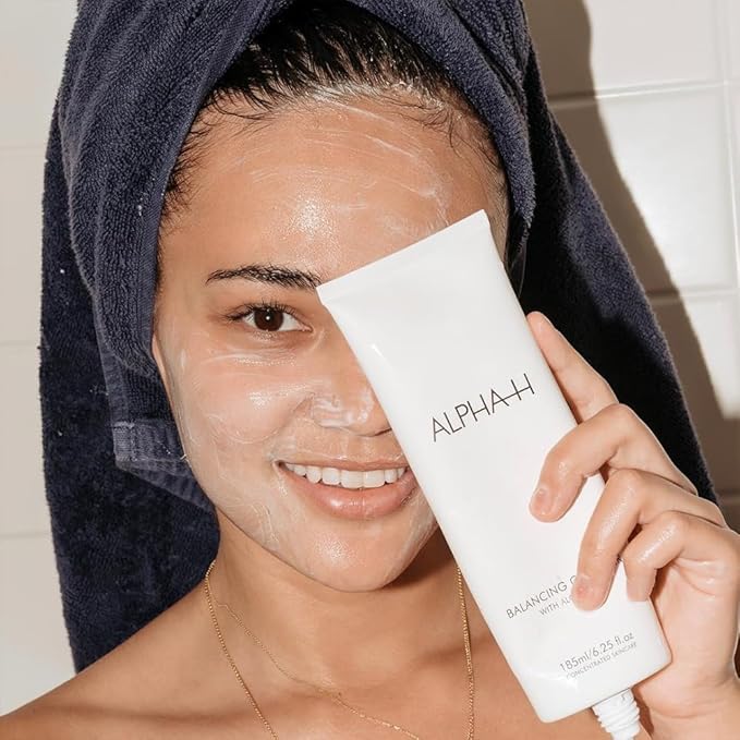 Alpha-H Balancing Cleanser with Aloe Vera 150ml - Gentle Multi-Tasking Face Cleanser for All Skin Types - Remove Makeup, Dirt & Pollution While Hydrating & Soothing