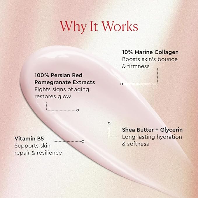 The Face Shop Pomegranate & Collagen Volume Lifting Eye Cream | Deep Revitalizing Cream for Elasticity, Firmness & Density | Anti-Aging Korean Moisturizer | Plump & Smoothen Your Skin, 3.38 Fl Oz