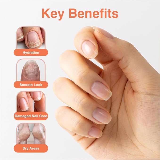 Fermented Nail Oil for Cuticle & Nail Repair | Vegan K-Beauty Serum with Herbal Extracts | Natural Strengthening & Moisturizing Formula for Brittle, Dry Nails | Nourishes, Smooths, Restores | 8ml