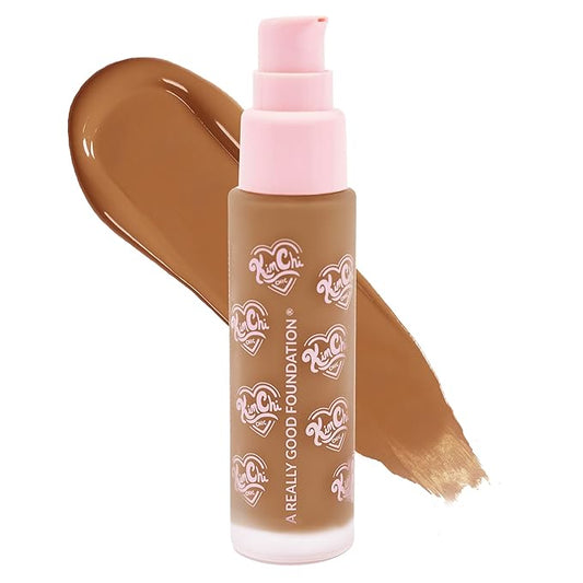 KimChiChic Beauty A Really Good Foundation | Medium to Full Coverage Makeup | Long-Lasting, Lightweight Hydrating Formula | Vegan & Cruelty-Free, 1.0 fl. oz, 126MD Tan + Cool Neutral Undertones