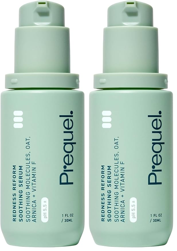 Prequel Skin Redness Reform, Calming Serum for Face. Advanced Clinical Optical Corrector for Redness and Discomfort. Soothing Face Serum with Oat Extract for Sensitive Skin. 1oz Pump (Pack of 2)