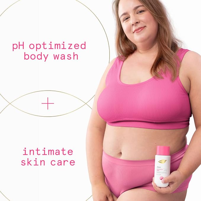 Dove Intimate Wash for Women - Gynecologist Tested Unscented Hydrating pH Optimized Feminine Wash For Sensitive Skin, 8 oz
