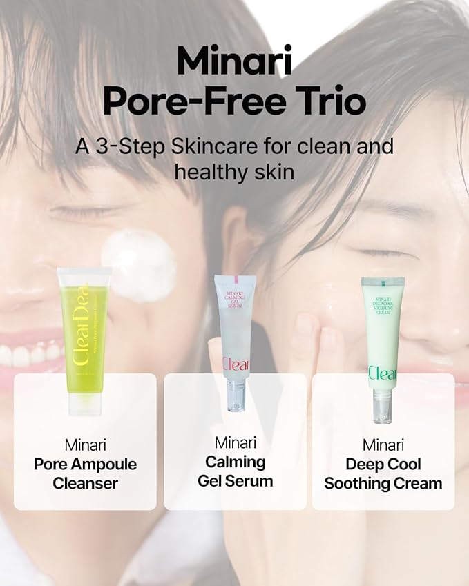Minari Ampoule Cleanser for Face – K-Beauty Korean Water Parsley & Kakadu Plum Extracts, Hydrating & Gentle Daily Facial Cleanser, 80ml/2.71 oz