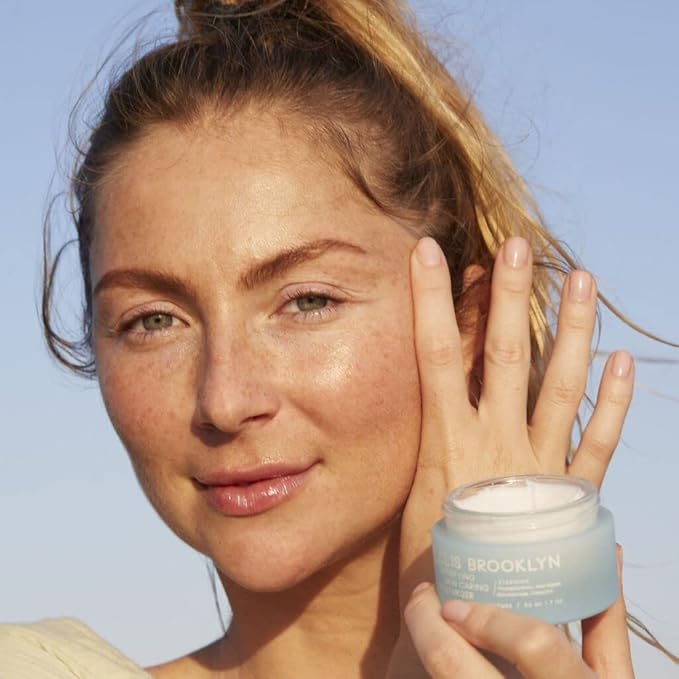 Ellis Brooklyn Satisfying Skin Caring Moisturizer - Facial Moisturizer with Squalane & Niacinamide, Face Cream Hydrating Face Moisturizer, Skin Care, 1.7 Fl Oz