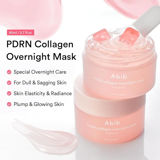 Abib Pink Me Up Pdrn 3 Step Glow Kit | Overnight Firming Jelly Mask, PDRN Retinal Eye patches, PDRN Lip Mask | Korean Skincare Set for Glass Skin, Valentines Day Gifts for Women