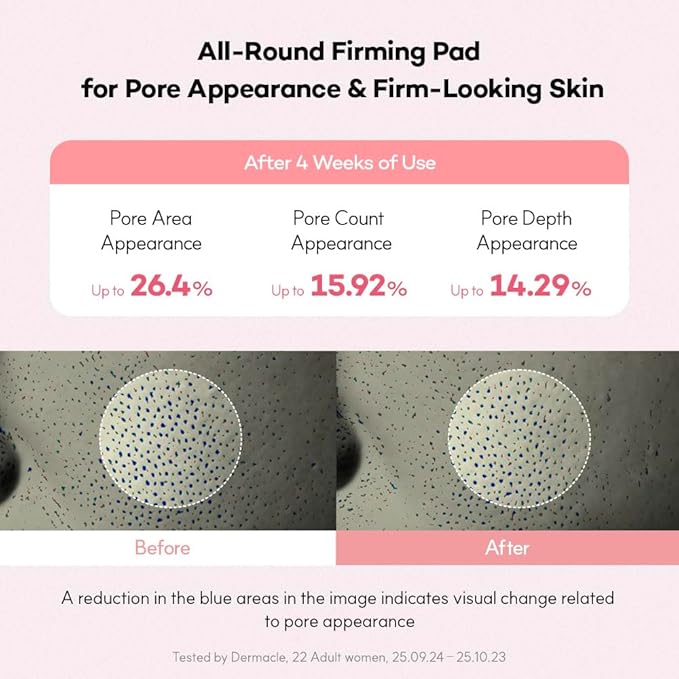 Firming V-Fit Dual Jelly Toner Pads, Pore Appearance Care & De-Puffing, Dual-Sided Cooling 2-in-1 Toner Pack and Wipe Pads with Collagen, PDRN and Peptides, 60 Pads