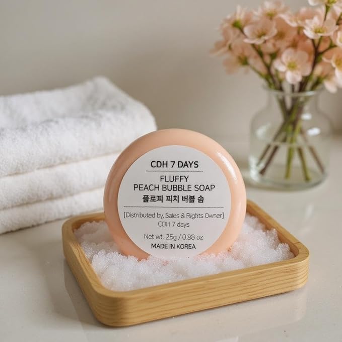 CDH7DAYS EWG VERIFIED VEGAN BAR SOAP/HANDMADE (MADE IN KOREA) Natural Body Soap Bar, Plant-Based, Handmade Soap Mini Gift Set 4 SET (.88oz X4)