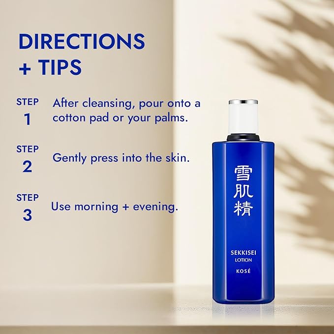 SEKKISEI Lotion Enriched, Liquid Toner & Hydrating Facial Moisturizer, 12.1 Ounce