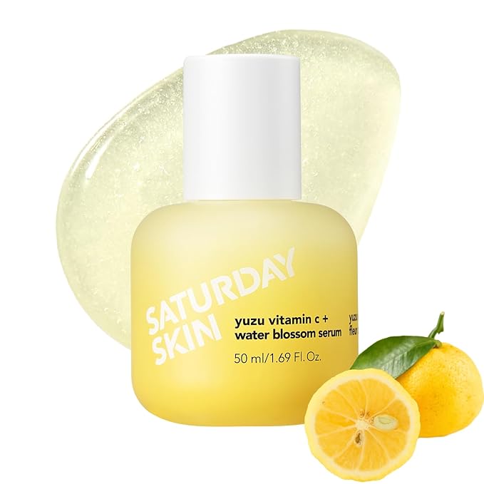 Saturday Skin Yuzu Vitamin C Serum for Face – Brightening Serum Hyaluronic Acid, Peptides & Niacinamide, Vitamin C Glass Skin Peptide Serum, Korean Beauty Vitamin C Serum, Korean Skin Care (50 ml)