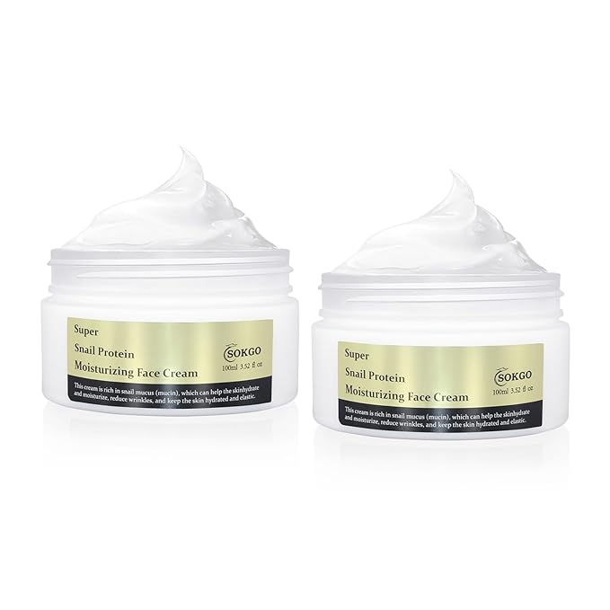 Snail Mucin Cream, Revitalizing Hydrating Moisturizer for All Skin Types, Enriched with Snail Extract for Radiant Smooth Skin, Ideal for Dry and Dull Complexions
