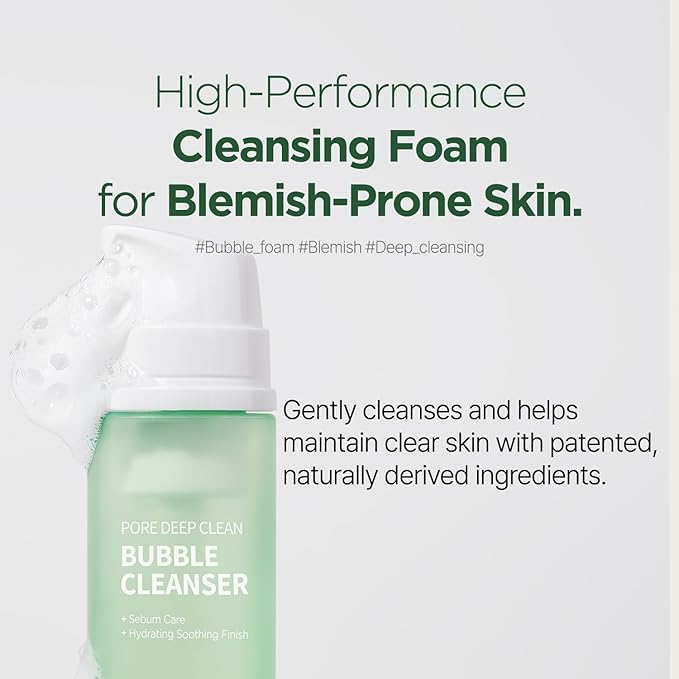 PONGDANG Pore Deep Clean Bubble Cleanser 5.11 fl.oz | Facial Foam for acne-prone skin | Zero Irritation | Sebum Control & Hydrating Wash | Korean Skin Care