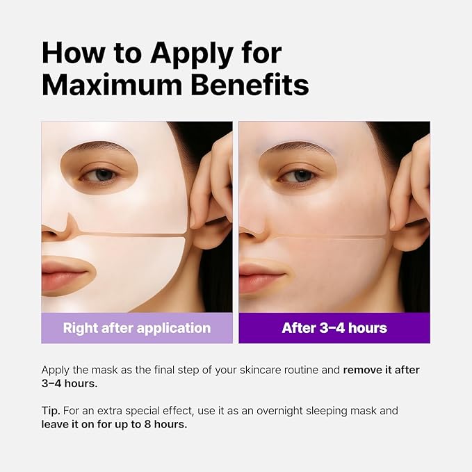 Super Glow Deep Collagen Hydrogel Mask 1.48 oz × 8 Sheets, 5,000,000ppb Hydrolyzed Collagen, Elasticity, Wrinkle Care & Radiance, Overnight K-Beauty Mask (8 Count (Pack of 1)) Sold by Pharmeus