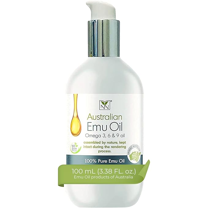 Y Not Natural Pure Emu Oil - Organic Moisture for Face, Body, Hair, Scalp & Nails - Rich in Omega 3-6-9, Vitamins & Essential Minerals - Australian Emu Oil (100ml) 3.38 fl oz -Unscented