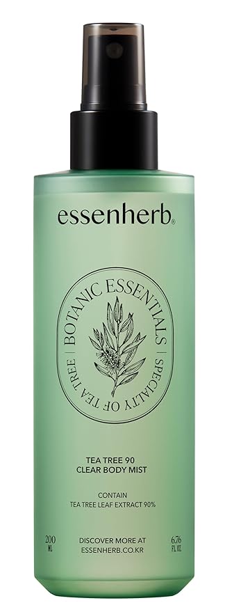 Tea Tree 90 Clear Body Mist for acne skin | 360° Moisture Spraying with Vegan Formula | AHA+BHA+PHA+LHA, Korean Skincare (6.76 fl oz, 200ml)