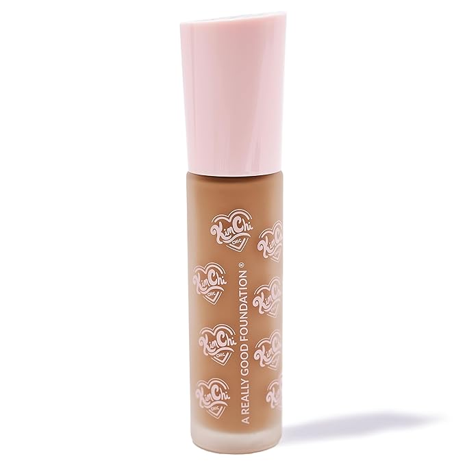 KimChiChic Beauty A Really Good Foundation | Medium to Full Coverage Makeup | Long-Lasting, Lightweight Hydrating Formula | Vegan & Cruelty-Free, 1.0 fl. oz, 119M Medium/Tan + Neutral Undertones