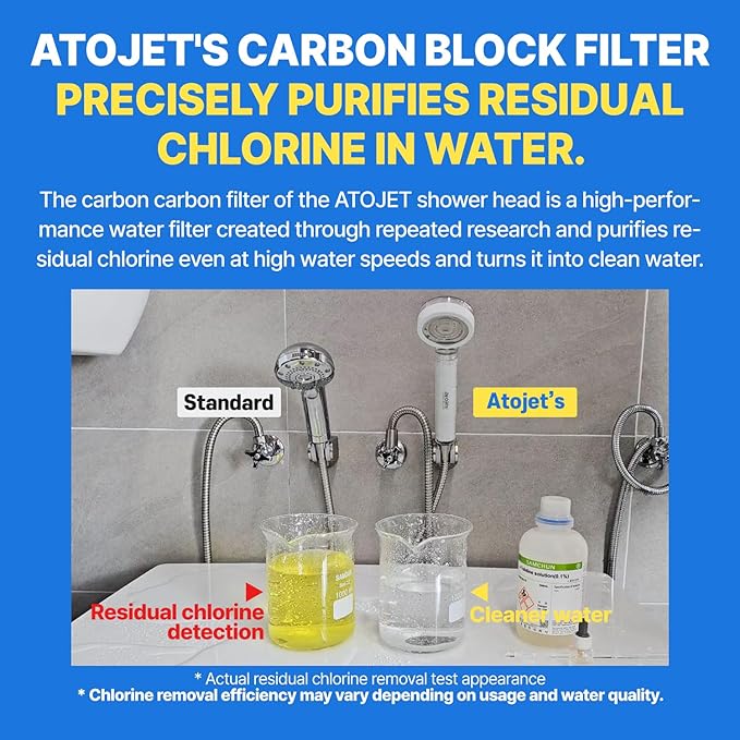 Filter Shower For K-Beauty Skin Care– Pure Carbon Filters for Softer Skin & Smoother Hair | Carbon Composite Filter l 6 Month Advanced Filtration Set (AJ8200MC-SET-6MO)